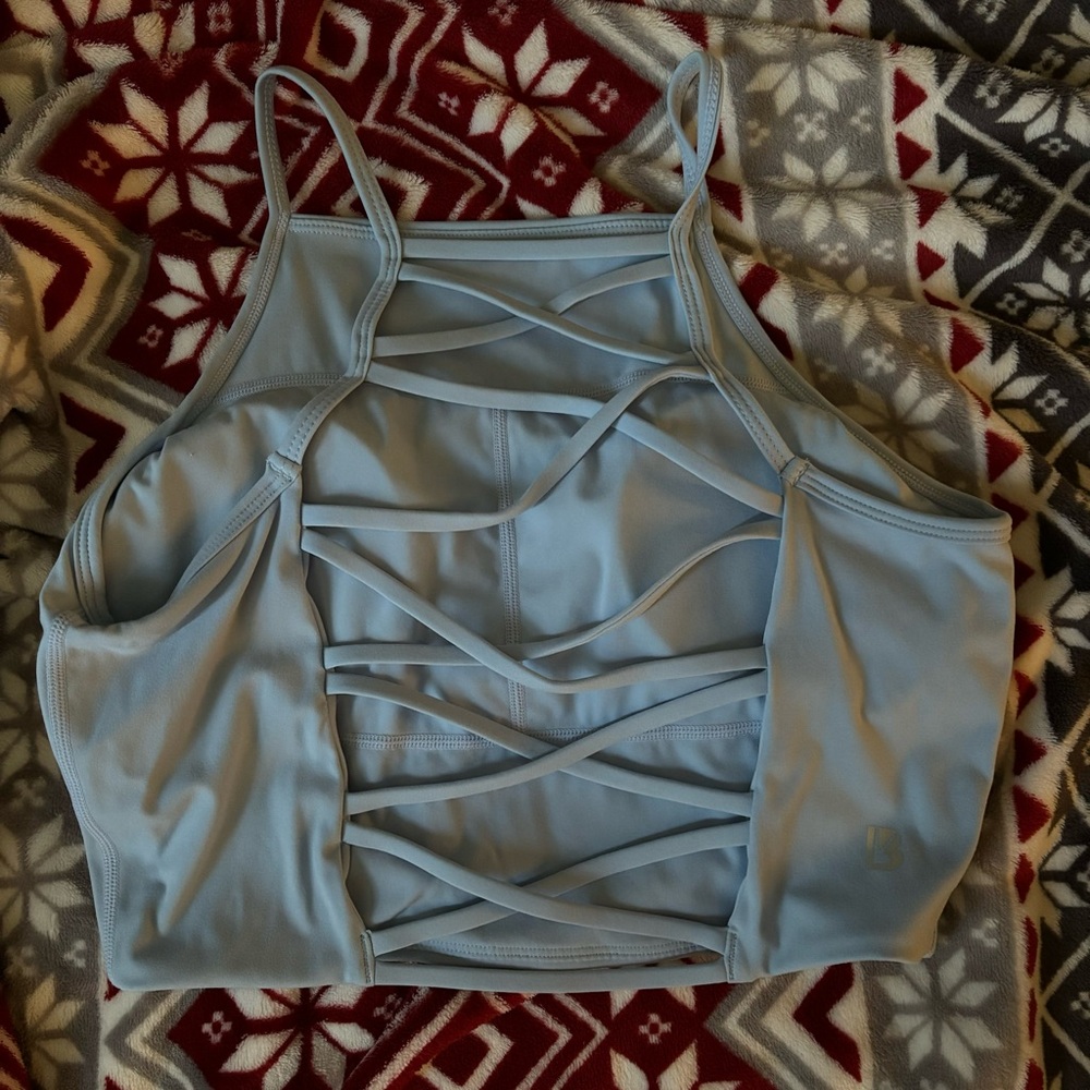 Buffbunny ivy crop - light blue - size medium